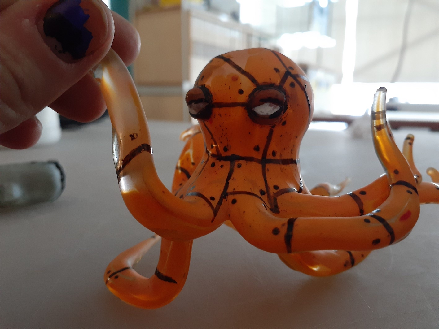 Glass Octopus and Shark Creation 2/2 Robin Ritter 2